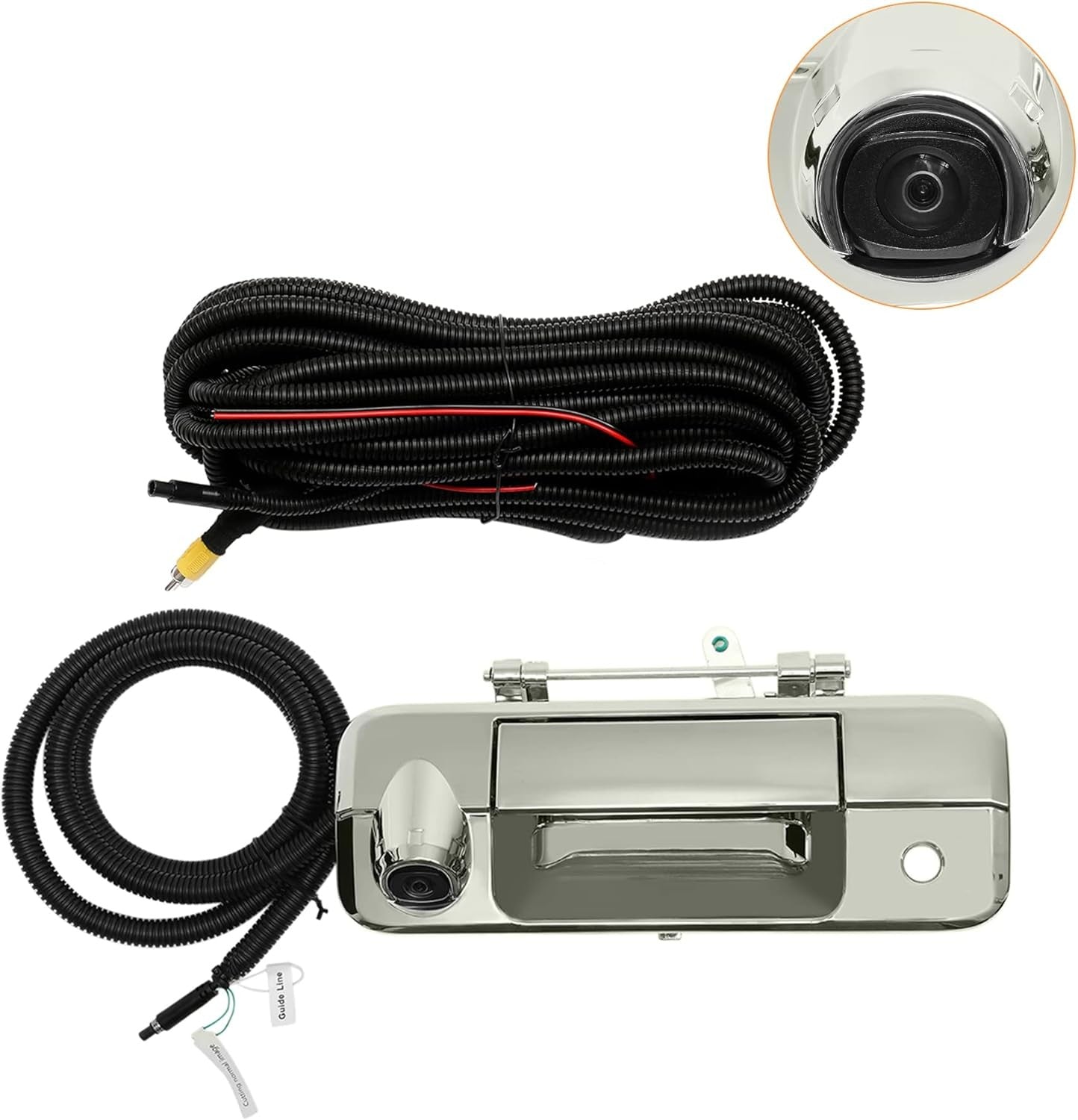 Rear View Backup Camera Chrome Tailgate Handle Kit For 2007-2013 Toyota Tundra