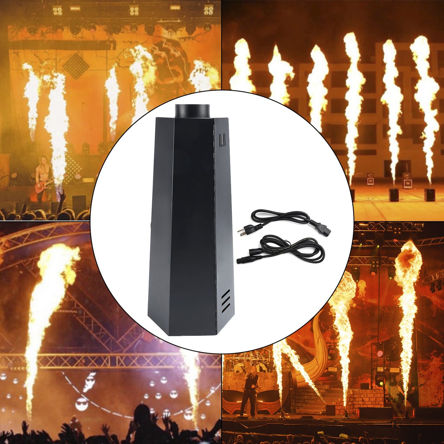 200W Flame Spraying Projector DMX DJ Stage Fire Effect Aerosol Flame Machine