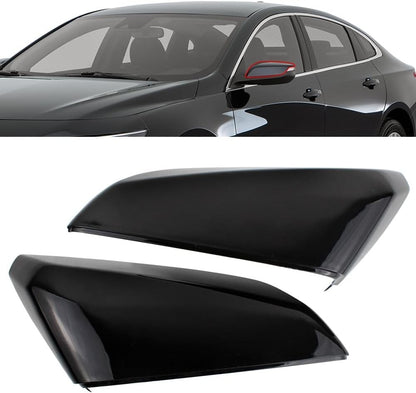 Driver & Passenger Side Mirror Cover Cap Glossy For Chevrolet Malibu 2016-2020