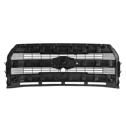 King Ranch Style Front Grille W/Camera Hole Matte Black For Ford F150 2015-2017