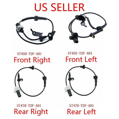 Set of 4 Front Rear Left Right ABS Wheel Speed Sensor For 2013-2017 Honda Accord