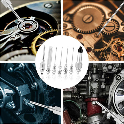 7pcs Grease Gun Accessory Grease Needle Nozzles Dispenser Rubber Nipple Adapter