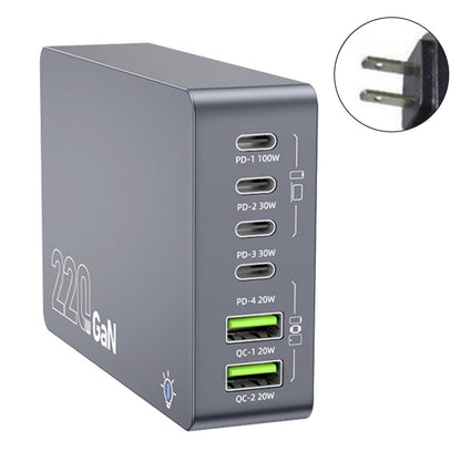 F8A Charging Station USB 6-Port Fast Charger PD100W Charging Stand Smart Charger