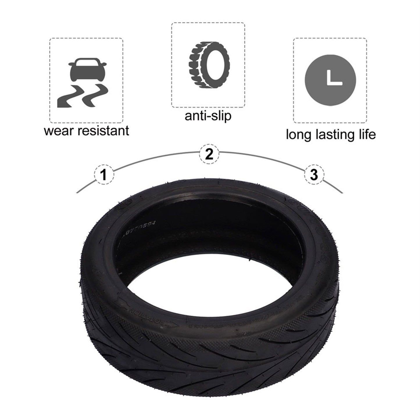 60/70-6.5 Electric Scooter Tire Tubeless Thickened Tyre For Ninebot Max G30