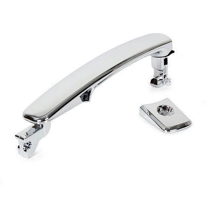 Solid Spare Door Handle Front Driver Side Outside Exterior Chrome For Nissan Rogue 2011-2015