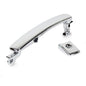 Solid Spare Door Handle Front Driver Side Outside Exterior Chrome For Nissan Rogue 2011-2015