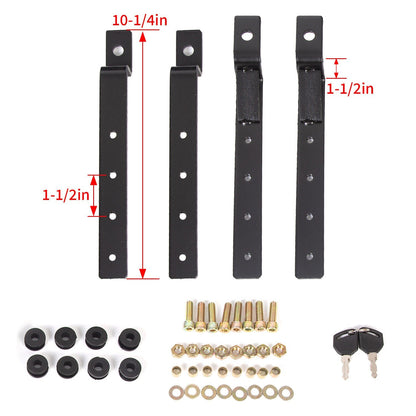 Solid Spare Universal Motorcycle Hard Saddlebag Luggage Bags w/Light For Honda Harley Yamaha