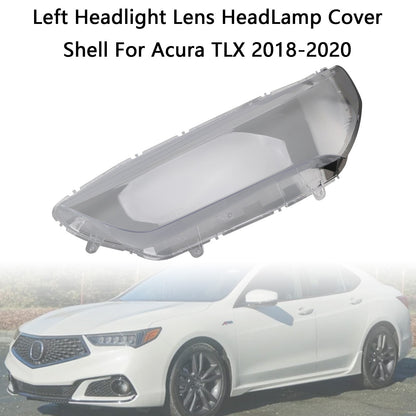 Left Headlight Lens HeadLamp Cover Shell For Acura TLX 2018-2020