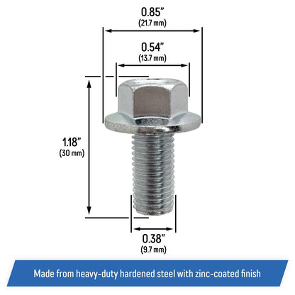 Mower Blade Hex Bolts for Honda 21" Lawn Mowers - 90105-960-710 (6 Pack)