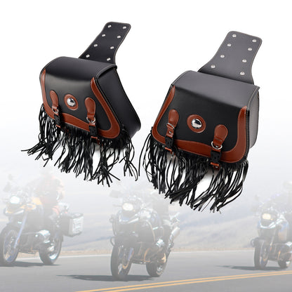Side Tail Bag Saddlebag Color Matching Luggage Black 26L For Scooter Motorcycle