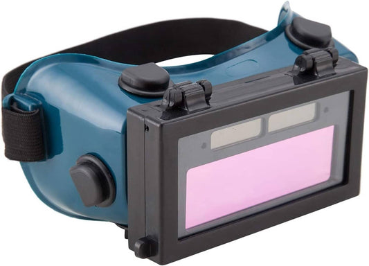 Solid Spare Welding Glasses Auto Darkening Welder Goggles UV IR Reflection Solar Powered