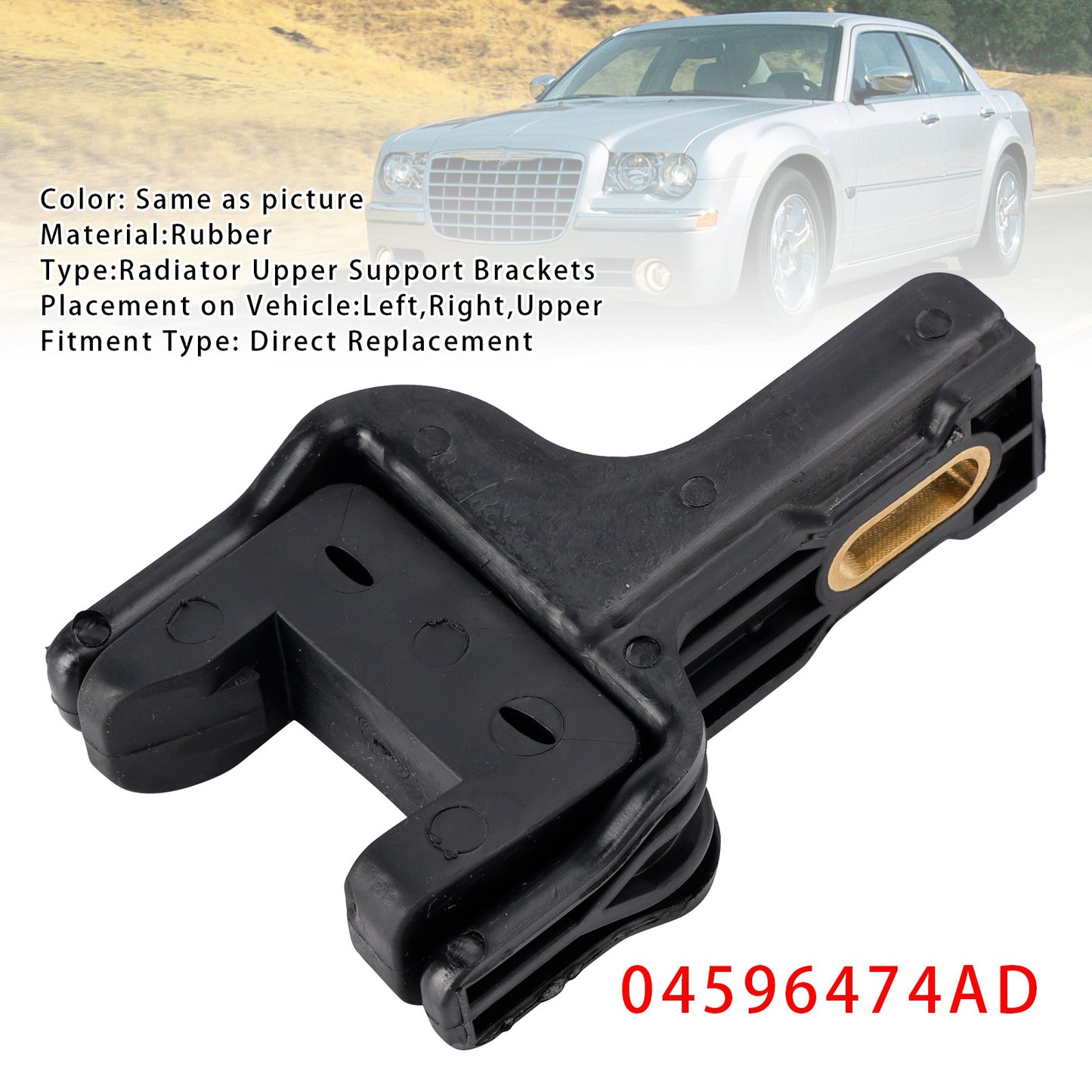 Radiator Upper Support Brackets For Dodge Challenger Chrysler 04596474AD