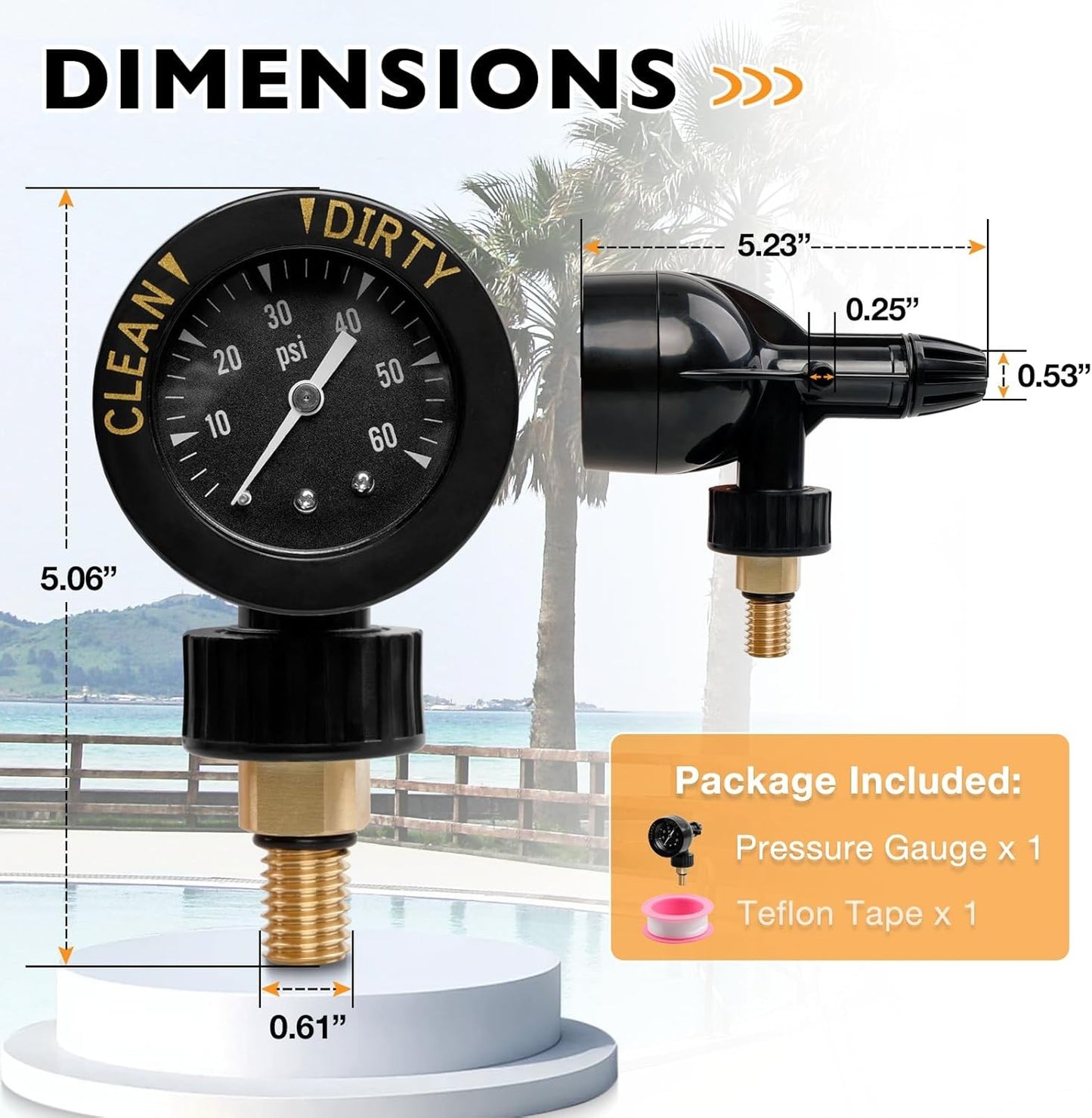 Brass Air Gauge Release Valve Assembly Fit For Jandy CL & CV DEL & DEV JS Series