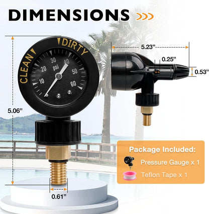 Brass Air Gauge Release Valve Assembly Fit For Jandy CL & CV DEL & DEV JS Series