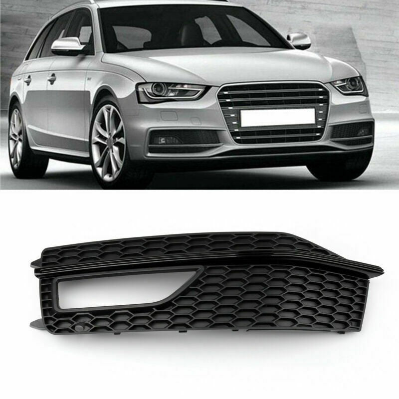 1x Left Bumper Fog Light Lamp Cover Grille Grill For Audi A4 S-line S4 13-15 USA