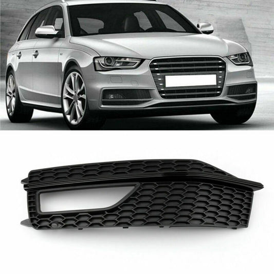 1x Left Bumper Fog Light Lamp Cover Grille Grill For Audi A4 S-line S4 13-15 USA