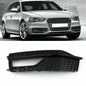 1x Left Bumper Fog Light Lamp Cover Grille Grill For Audi A4 S-line S4 13-15 USA