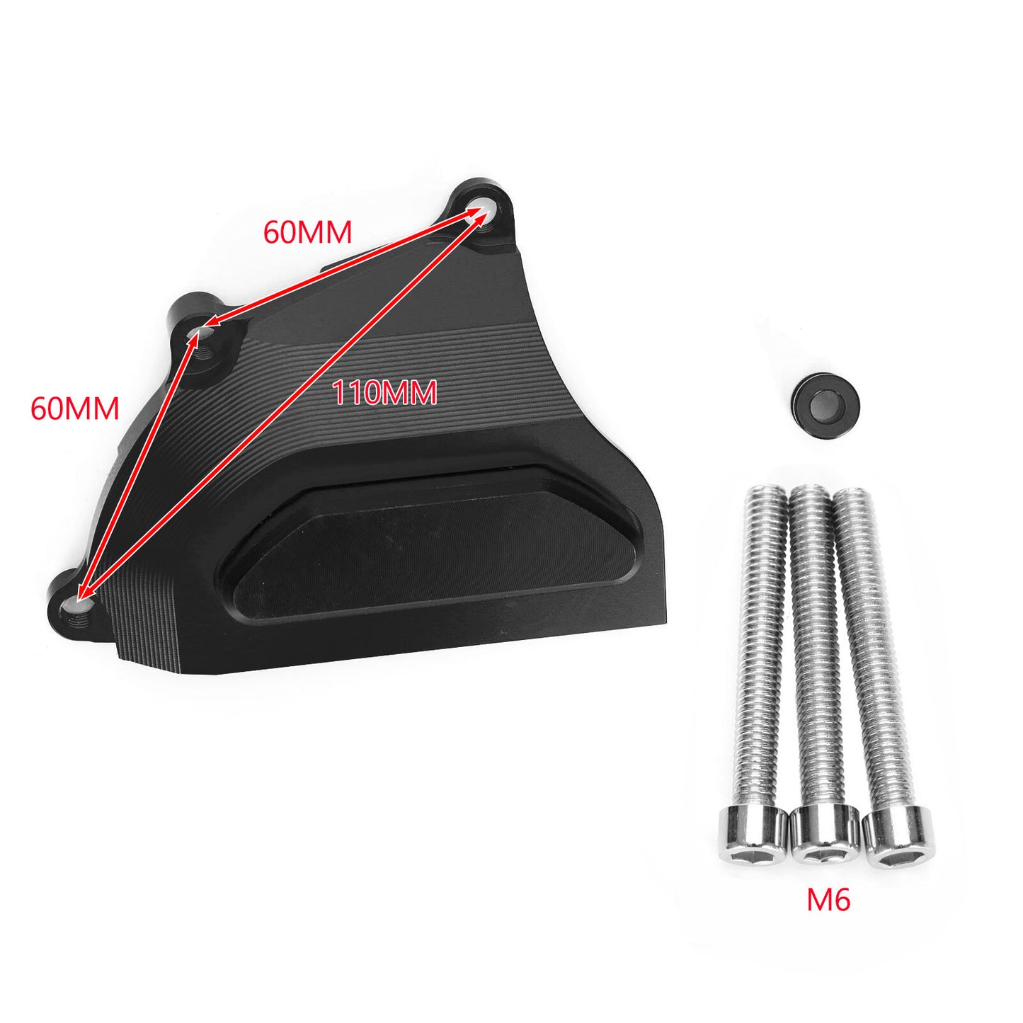 Engine Guard Frame Slider Crash Pad Protector Black For Honda Cbr1000Rr 08-17 09