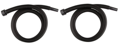 Solid Spare (2) Shop Vacuum 10FT Foot Hose fits Shop Vac, Craftsman & Ridgid Wet & Dry Vacs