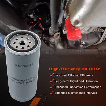 5 Micron Diesel Oil Filter For 2001-19 Chevy Silverado GMC Sierra 6.6L Duramax