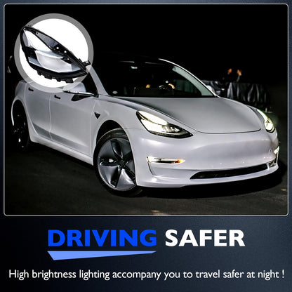 Headlight Lamp Assy Right Passenger Side Fit 21-23 Tesla Model 3 Y 1514953-00-C
