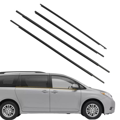 Outside Window Moulding Weatherstrip Trim Seal Belt Fits 2011-2020 Toyota Sienna