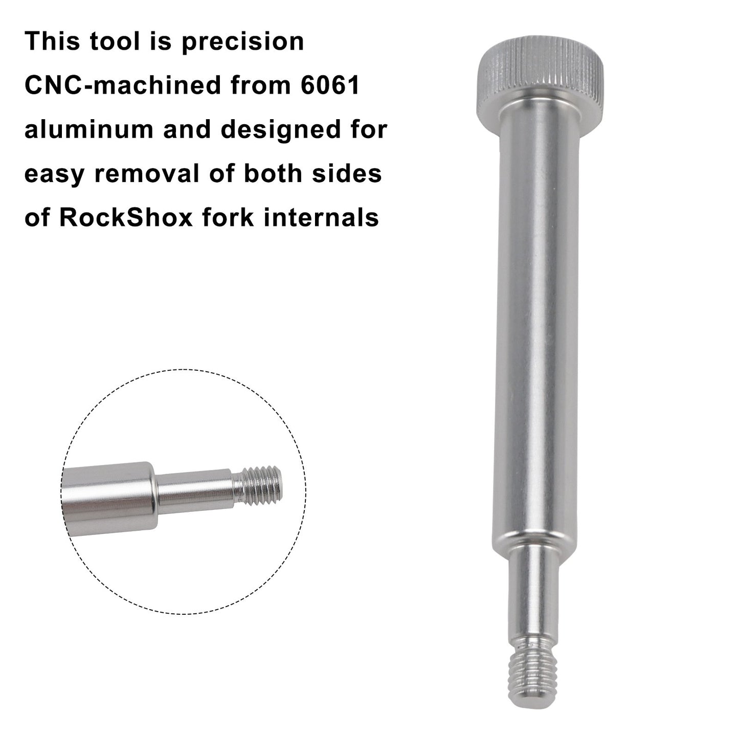 Fork Lower Leg Tool – Threaded Punch for Removing Spring/Damper Side (Rockshox)