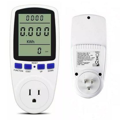 LCD Power Watt Meter Plug Consumption Electricity Usage Energy Amps Volt Monitor