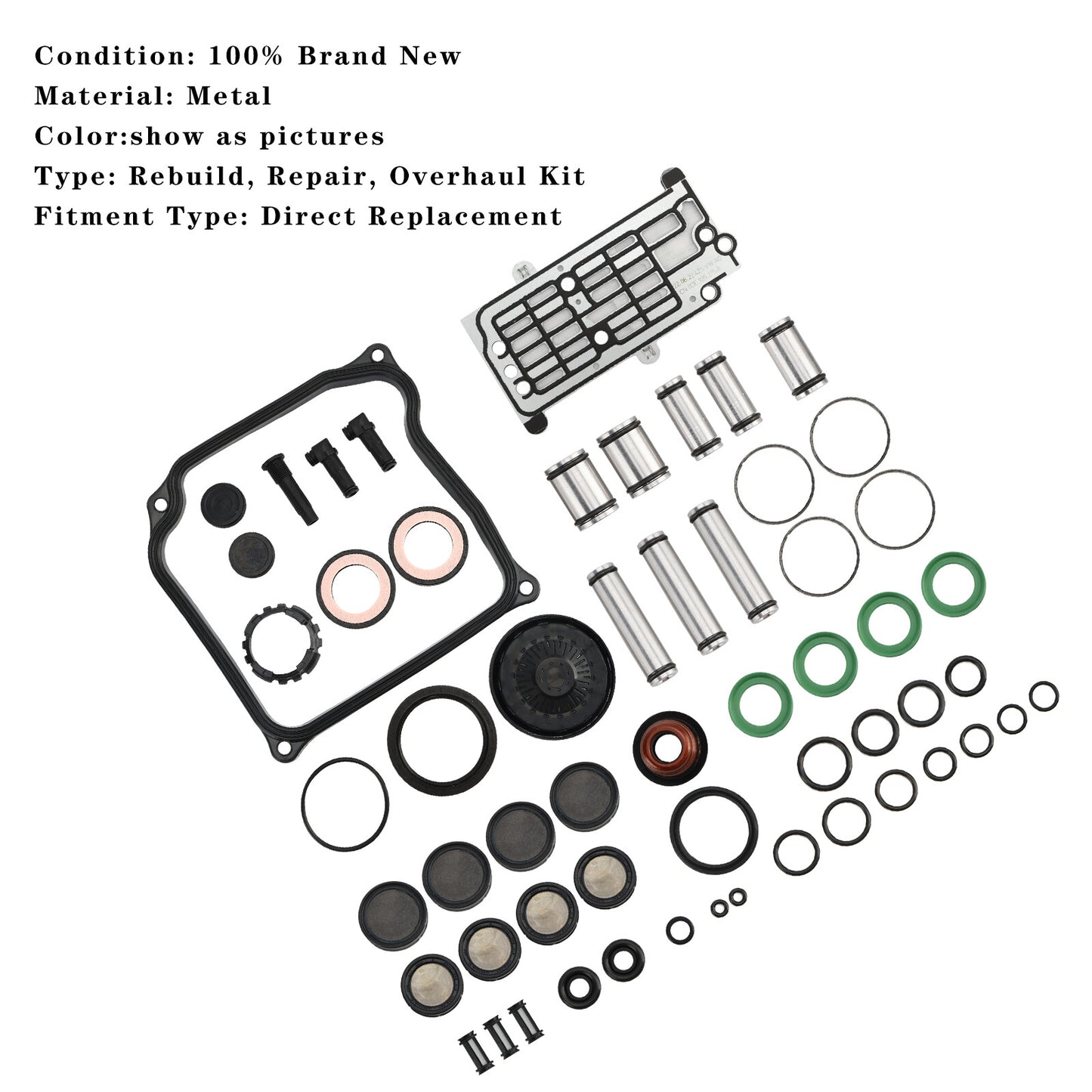 DQ500 0BH 0BT Transmission Overhaul Seals Pistons Gasket Kit For VW AUDI…
