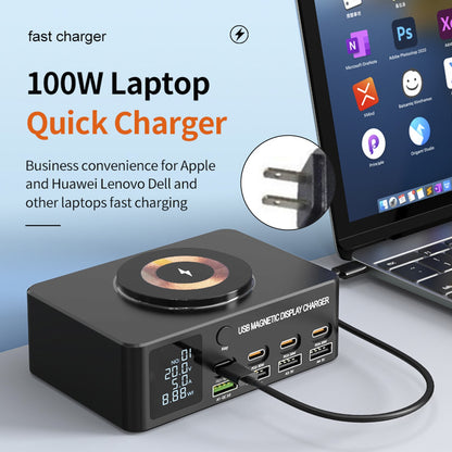 140W Fast Charging Charger Intelligent Digital Display PD100W Magnetic Wireless