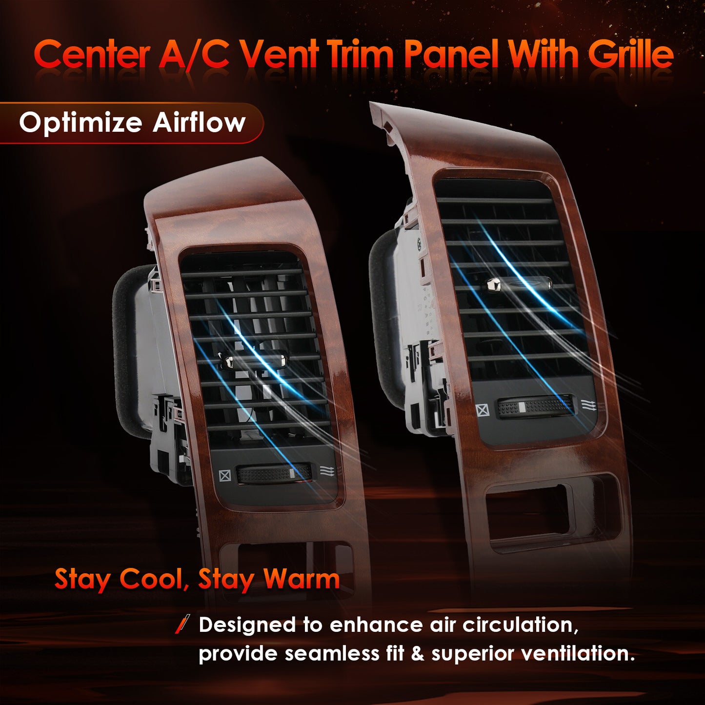 Instrument Air Vent Finish Panel Garnish Fits 2003-2009 Lexus GX470 Toyota Prado