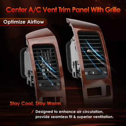 Instrument Air Vent Finish Panel Garnish Fits 2003-2009 Lexus GX470 Toyota Prado
