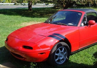 3" Dual Fender Stripe Hash Mark Stripe Decal Graphic Kit For Mazda Miata