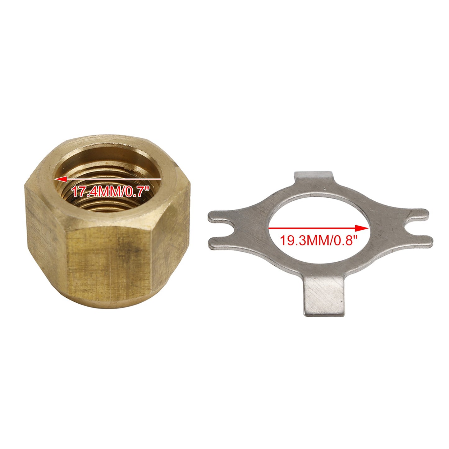 Propeller Nut with Locking Plate fit for Mercury Mercruiser 11-8M0056234