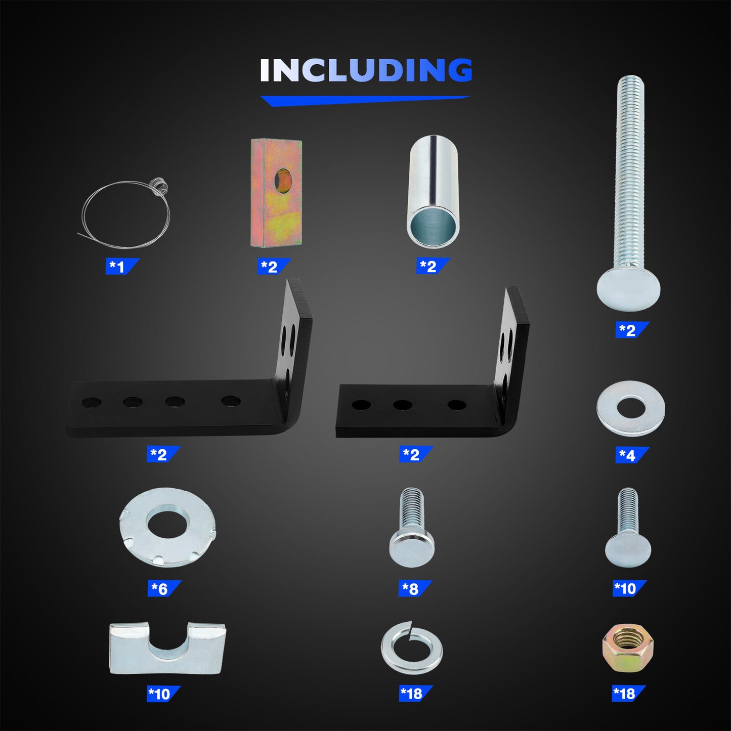 Fifth Wheel Mounting Rail Kit Trailer Hitch Mount Steel for Reese 30035 58058