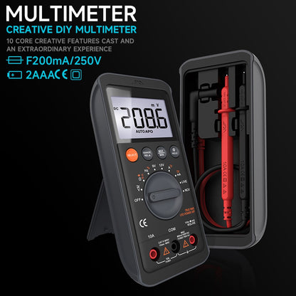 6000 Counts with DC/AC Voltmeter; Measures Voltage Digital Multimeter Tester