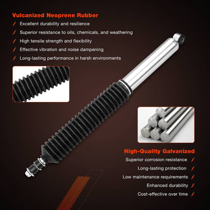 Rear Monotube Absorber Shock For Toyota Tacoma 4WD 2005-2015 w/ 0-1" Rear Lift