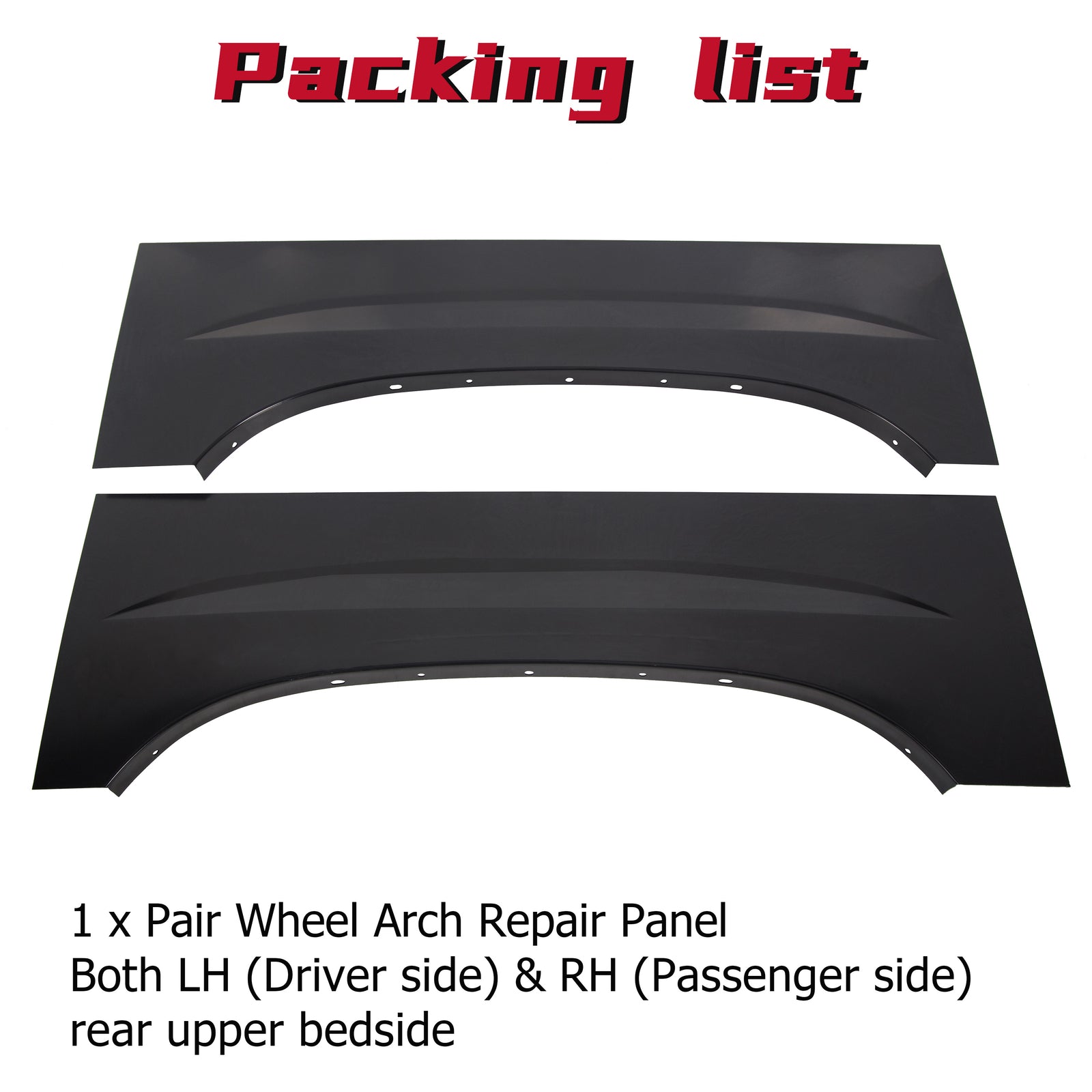 Solid Spare Upper Rear Pair Wheel Arch Repair Panel For 1999-2007 Chevy Silverado GMC Sierra