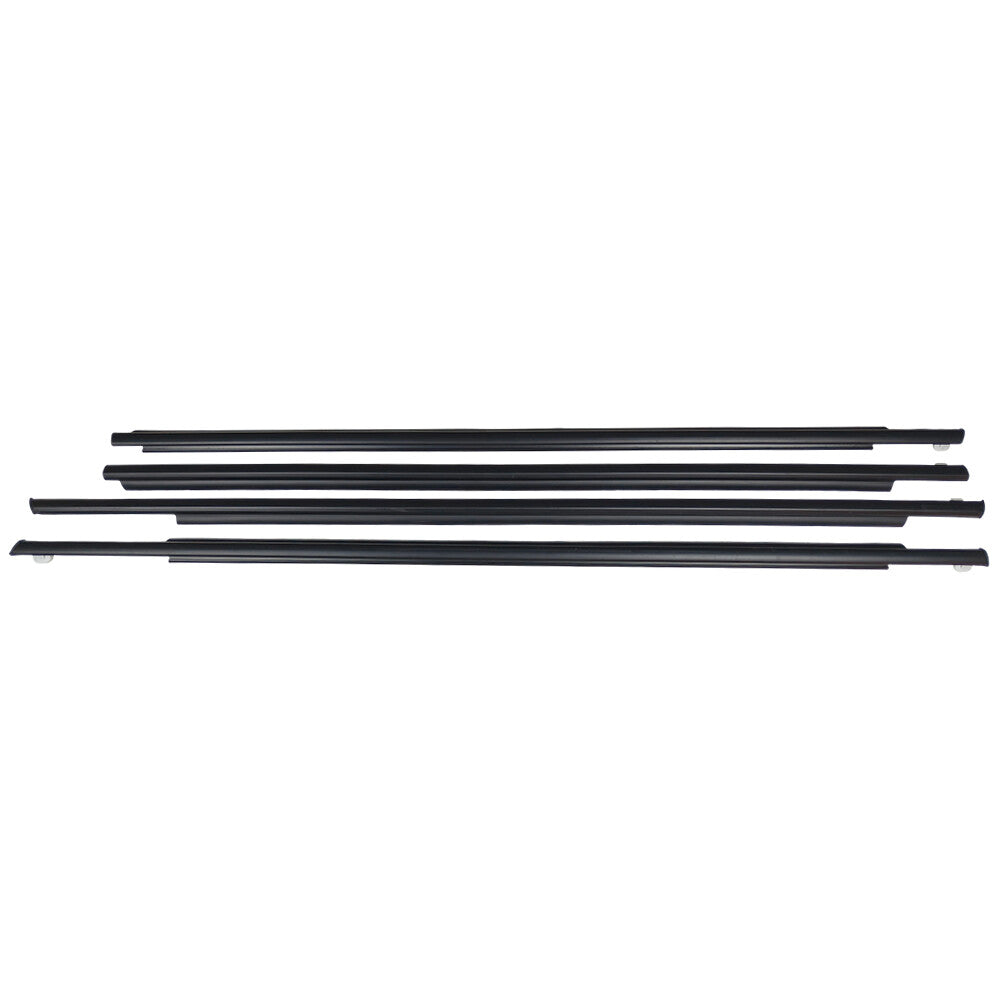 4Pcs New Front Rear Door Belt Moulding Weatherstrips For 2004-2009 Toyota Prius