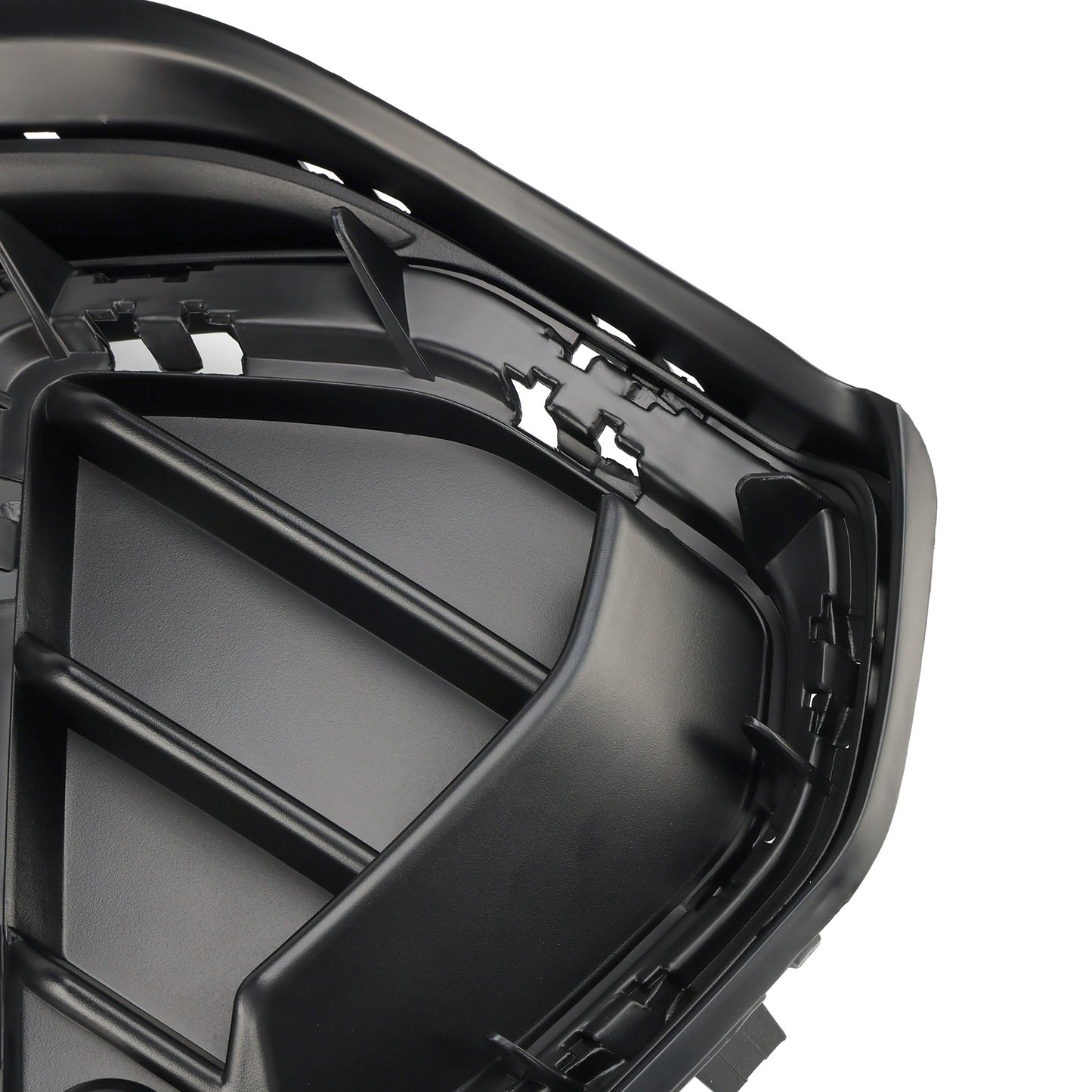 2PCS Gloss Black Front Bumper Grille Cover Fit Audi Q3 S-Line 2019-2022