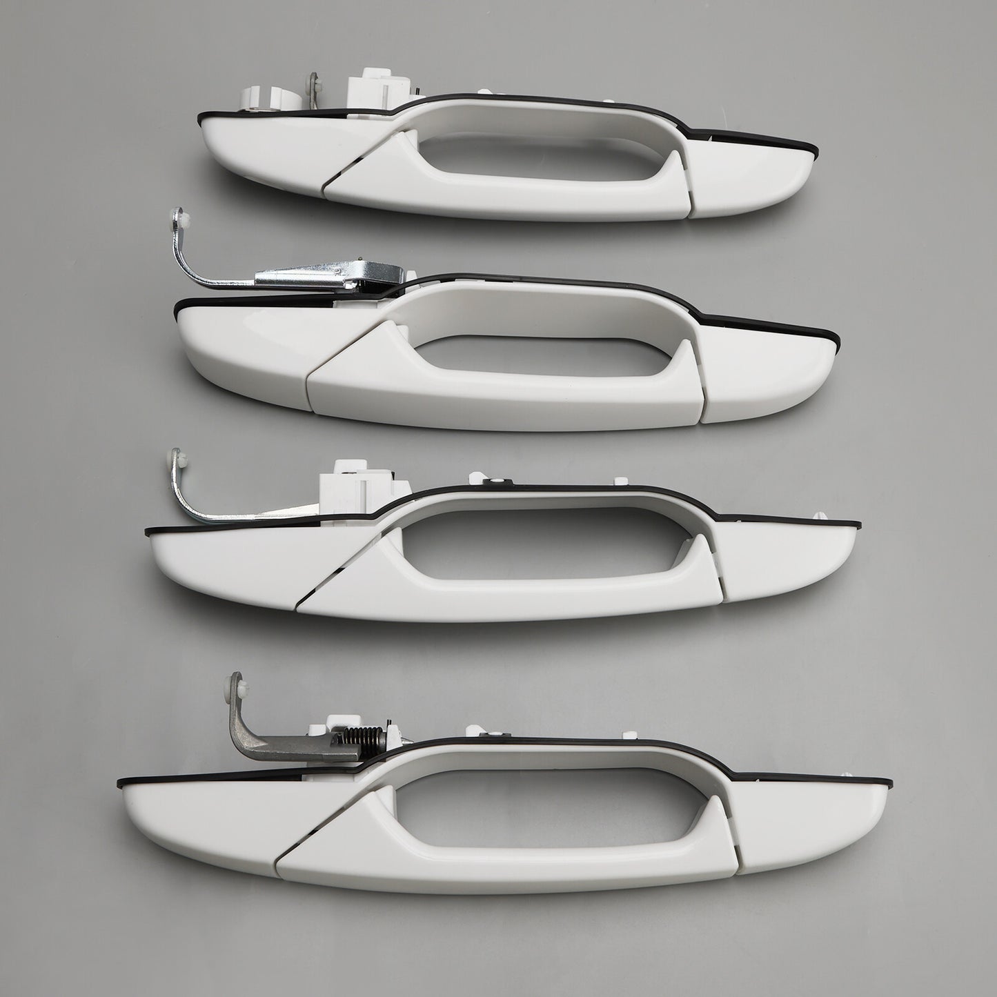 4PCS Front & Rear Door Handle Set Olympic White For Silverado Sierra 2007-2013