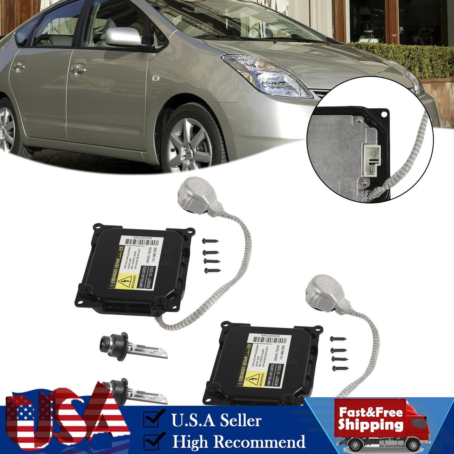 Xenon Ballast HID D4R Bulb Kit Module Control Unit 85967-51040 For Prius 06-2009