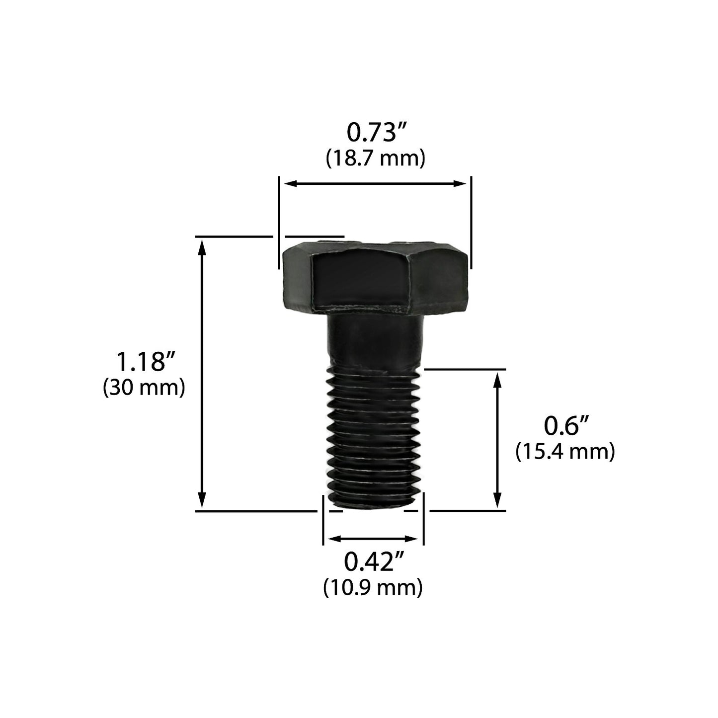 10-Bolt, Ring Gear Bolt Set for GM 7.5", 8.25", 8.5" and 8.6" - Reverse Thread