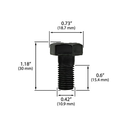 10-Bolt, Ring Gear Bolt Set for GM 7.5", 8.25", 8.5" and 8.6" - Reverse Thread