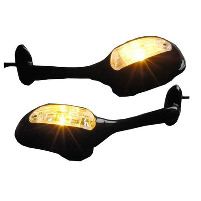 Mirrors Turn Siganals For Suzuki GSXR750 2006-2014 GSX-R 1000 2005-2014 BLK USA