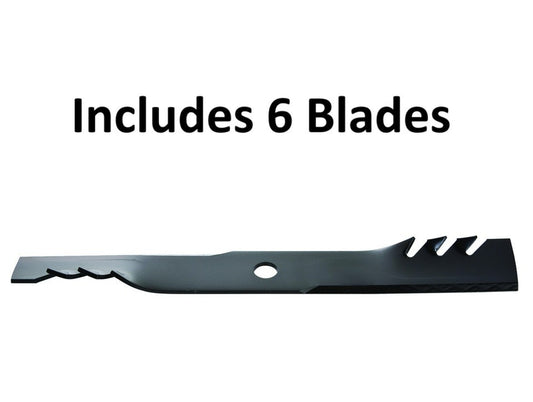 Solid Spare (6) Oregon 596-749 G5 Gator Mulching Blades for Exmark 103-6383, 103-6383-S