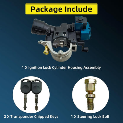 Ignition Lock Cylinder Assembly For 08-11 Ford Focus Escape Mercury W/ Chip Keys