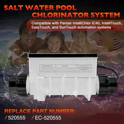 EC-520555 Salt Chlorine Generator Cell For Pentair IntelliChlor IC40 40000Gallon
