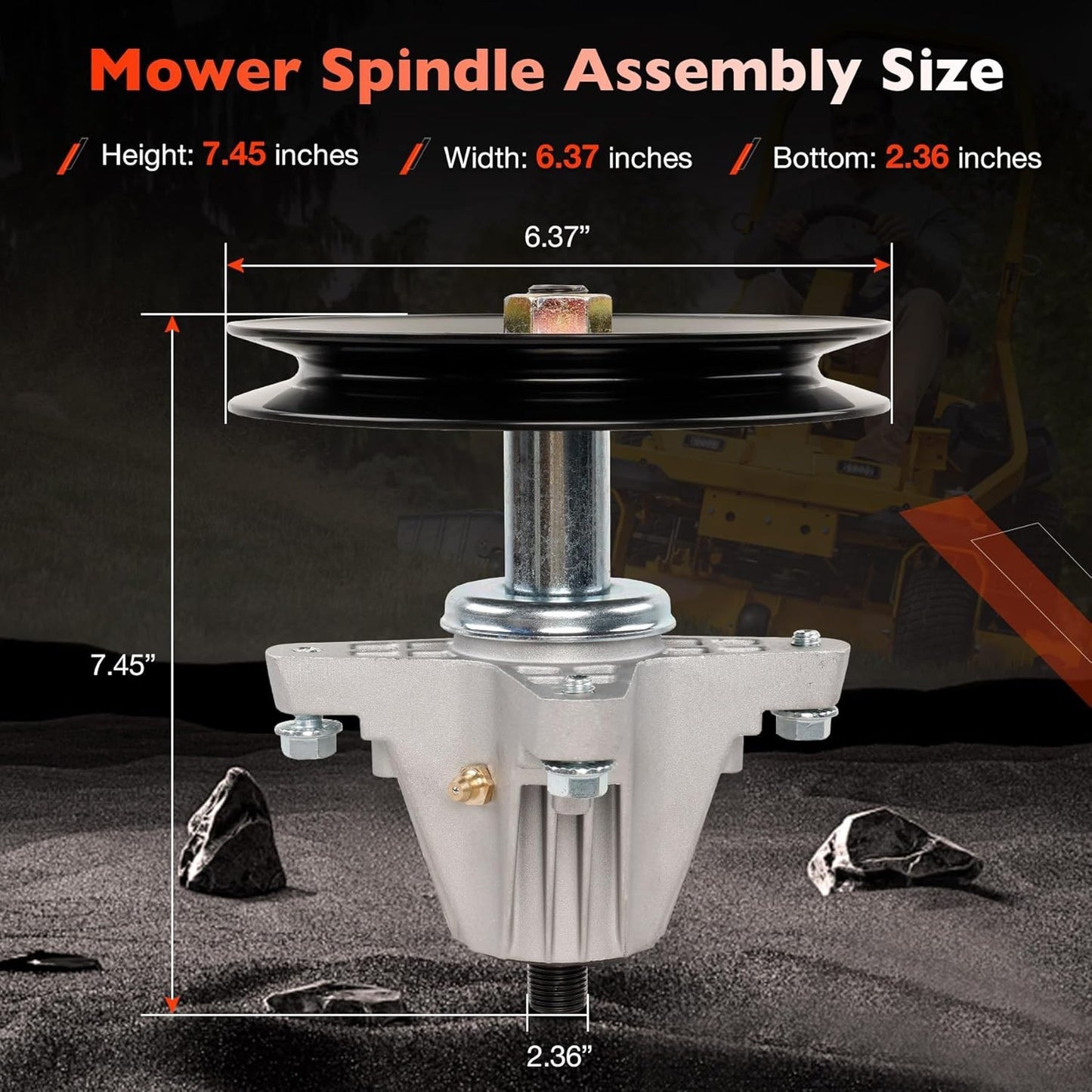 Mower Deck Spindle Assy For Cub Cadet MTD ZT1 ZTS1 Z5400 46-Inch Deck 618P09395