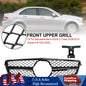 Gloss Black Grill Grille Fits Mercedes Benz W204 C250 C350 2008-13